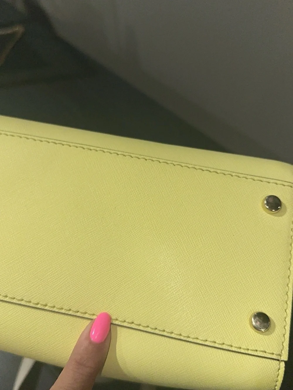 Kate Spade New York Lemonade & Linen Leather Satchel